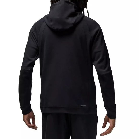Jordan Men's Dri-FIT Sport Statement Air Fleece Pullover Hoodie-Black - Picture 2 of 9